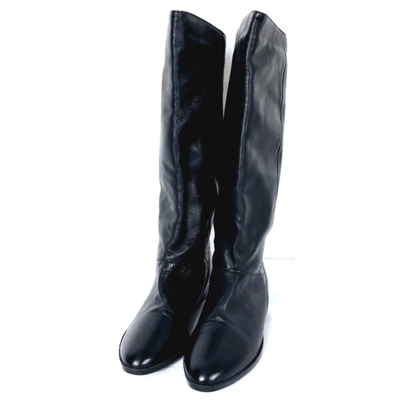 Leather Craft Vintage 1980's Genuine Leather Upper Women's Boots - Picture 2 of 6